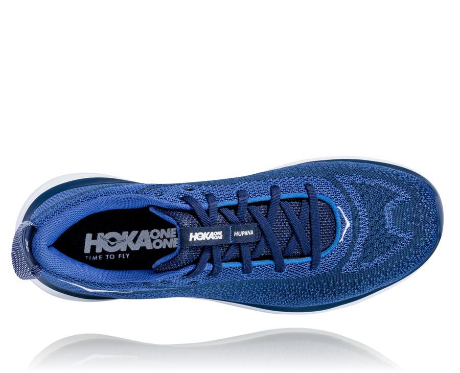 Tenis Hoka One One Hombre Azul Marino/Blancos - Hupana Flow - ESPF87163